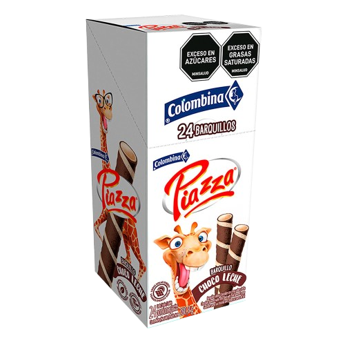 Piazza Barquillos Choco-Leche x24und